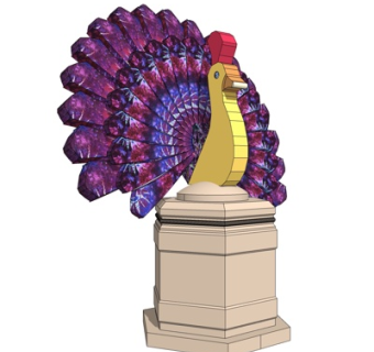 现代摆件su模型