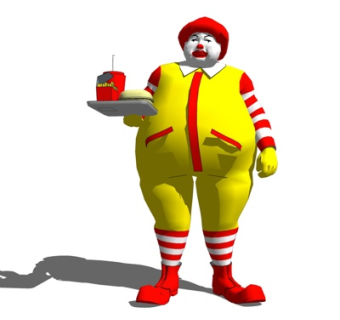 现代麦当劳叔叔su模型