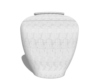 现代陶瓷花瓶su模型