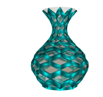 现代菱形花瓶su模型