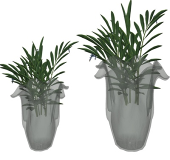 欧式花瓶插花su模型