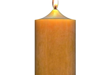 现代蜡烛烛台灯su模型