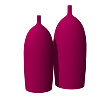 现代陶瓷花瓶su模型