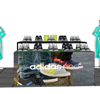 现代阿迪达斯专卖店su模型