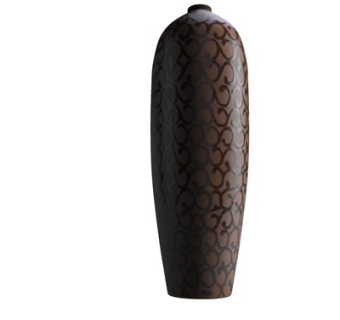 中式陶瓷花瓶su模型