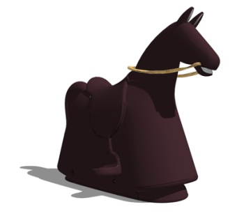 现代木马摆件su模型