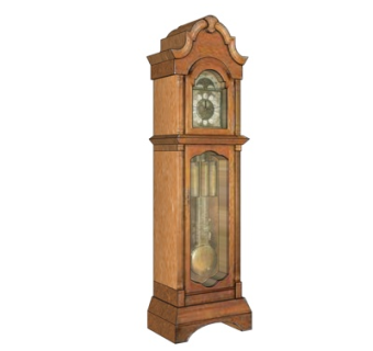 欧式实木时钟su模型