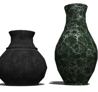 现代陶瓷花瓶su模型