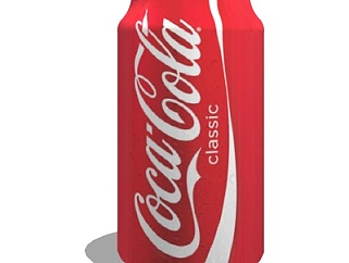 现代可口可乐饮料su模型