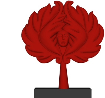 现代佛像摆件su模型