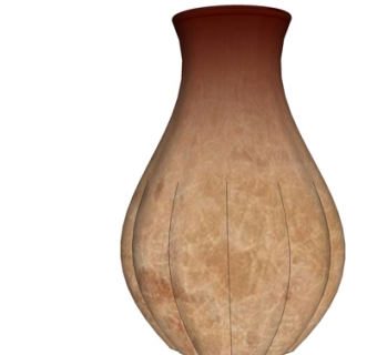 现代南瓜形花瓶su模型