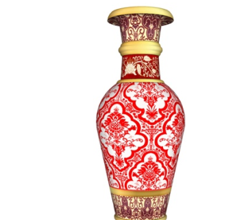 东南亚陶瓷花瓶su模型