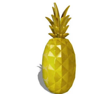 现代玻璃花瓶su模型