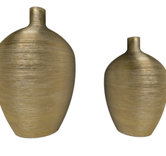 现代金色陶瓷器皿su模型