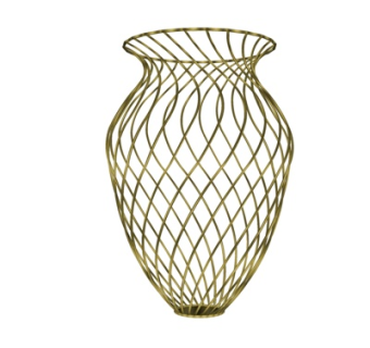 现代金属花瓶su模型