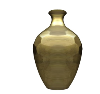 现代金属花瓶su模型