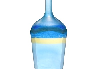现代海洋陶瓷花瓶su模型