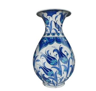 中式青花陶瓷花瓶su模型