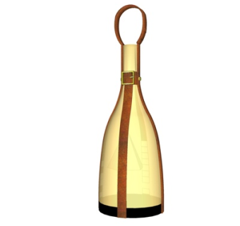 工业风皮带玻璃烛台灯su模型