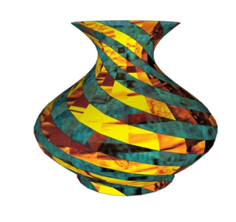 东南亚陶瓷花瓶su模型