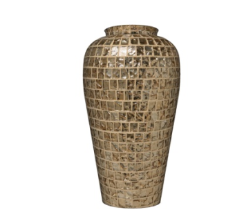 现代金属网格花瓶su模型