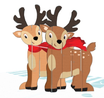 现代儿童小鹿玩具su模型