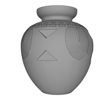 现代陶瓷陶罐su模型