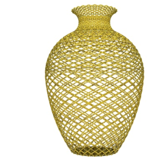 现代金属花瓶su模型