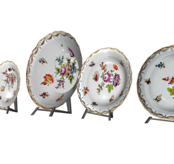 现代瓷碟摆件su模型