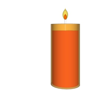 现代蜡烛烛台灯su模型