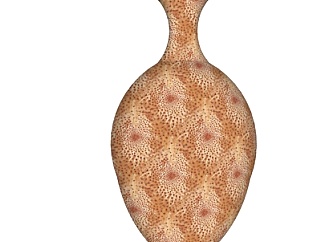现代花纹陶瓷花瓶su模型