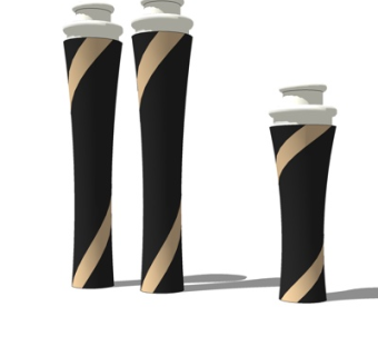 现代化妆品瓶子su模型