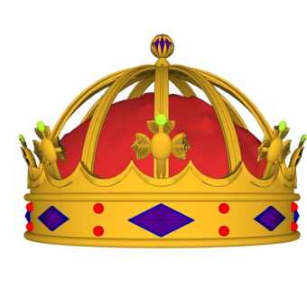 欧式皇冠摆件su模型