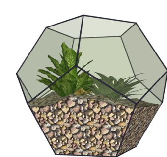 现代玻璃花瓶su模型