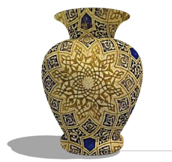 东南亚陶瓷花瓶su模型