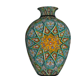 东南亚陶瓷花瓶su模型