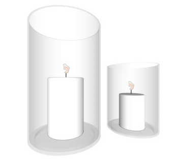 现代蜡烛烛台灯su模型