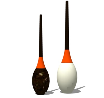 现代陶瓷器皿组合su模型