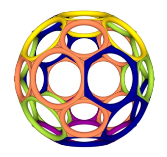 现代彩色球小品su模型