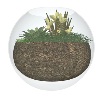 现代玻璃花瓶su模型