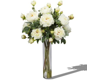 现代玻璃花瓶插花su模型