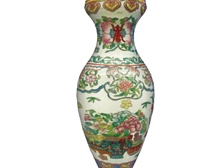 <em>中式</em>陶瓷花瓶su模型