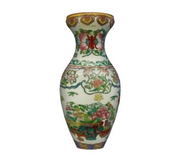 中式陶瓷花瓶su模型