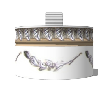 现代印花化妆品盒子su模型