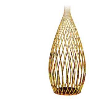 现代金属花瓶su模型