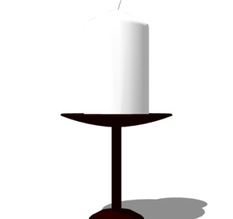 现代蜡烛烛台灯su模型