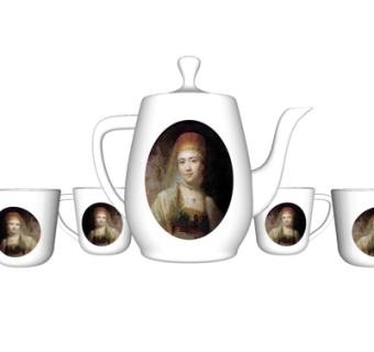 欧式茶具su模型