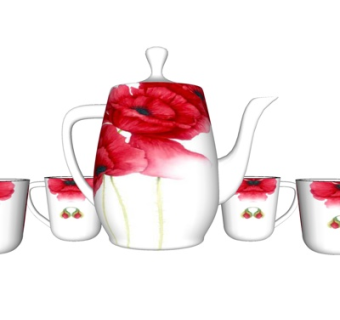 欧式茶具su模型