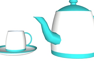 欧式<em>茶具</em>su模型