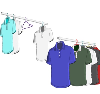 现代衣物su模型